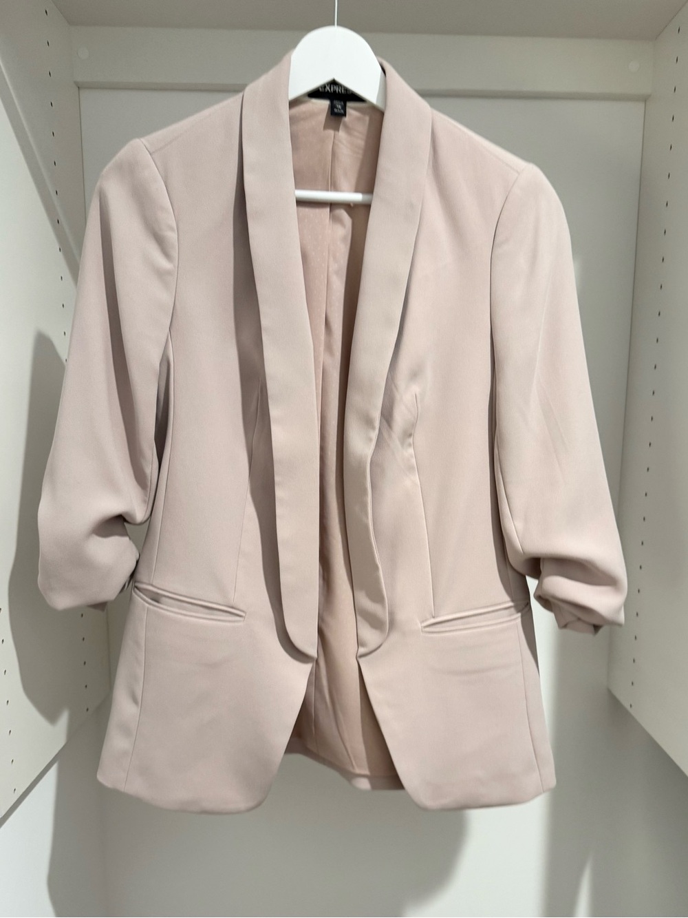Express Blazer Jacket in Light Pink